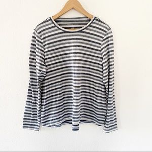 AMERICAN EAGLE Striped Long Sleeve Knit Sweater